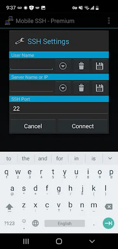 ดาวน์โหลด Mobile SSH (Premium) ล่าสุด – จัดการ SSH ผ่านมือถือได้ทุกที่ - Screenshot 8