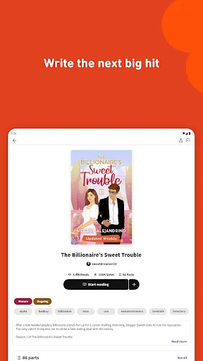 ดาวน์โหลด Wattpad – อ่านและเขียนนิยายออนไลน์ฟรีบนมือถือล่าสุด - Screenshot 11