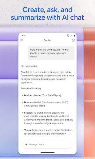 ดาวน์โหลด Microsoft 365 Copilot ล่าสุด – ผู้ช่วย AI อัจฉริยะสำหรับคุณ - Screenshot 2