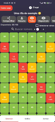 ดาวน์โหลด Sorteador: สุ่มตัวเลขและจับรางวัลฟรี – ใช้งานง่ายที่สุด - Screenshot 4