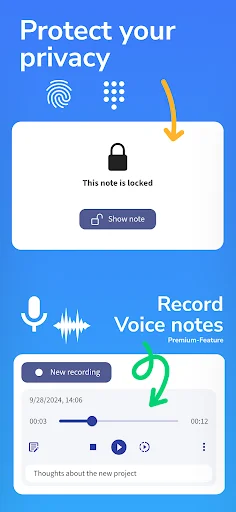 ดาวน์โหลด Nested Folder Notes – Folino จัดระเบียบโน้ตแบบลำดับชั้นได้ไม่จำกัด - Screenshot 5