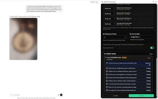ดาวน์โหลด ChatGPT Automation ล่าสุด – ตัวช่วยส่งคำสั่งและโหลดงานอัตโนมัติ - Screenshot 2