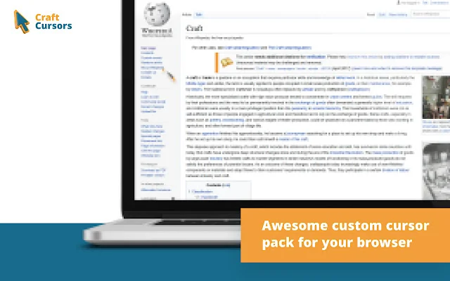 ดาวน์โหลด Craft Cursors ฟรี – เปลี่ยนเมาส์เบราว์เซอร์ให้โดดเด่นไม่ซ้ำใคร - Screenshot 1