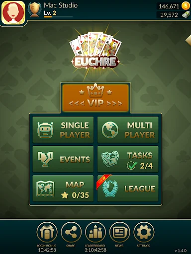 ดาวน์โหลด Euchre Ultimate ล่าสุด – เกมไพ่สุดคลาสสิกเล่นสนุกออนไลน์ฟรี - Screenshot 15