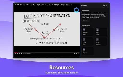 ดาวน์โหลด Pi Lens ส่วนขยาย Chrome ช่วยเรียนผ่าน YouTube ได้ฉลาดขึ้น - Screenshot 2