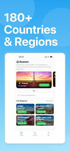 ดาวน์โหลด Roamer: Travel 5G eSIM ล่าสุด – อินเทอร์เน็ตทั่วโลกราคาประหยัด - Screenshot 4