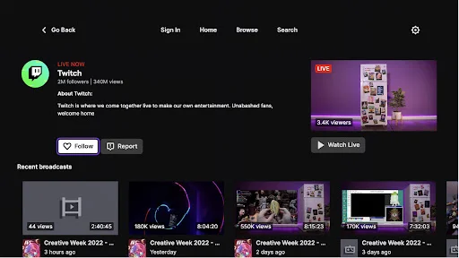 ดาวน์โหลด Twitch: Live Streaming เวอร์ชันล่าสุด – รับชมสดฟรีบนมือถือ - Screenshot 17