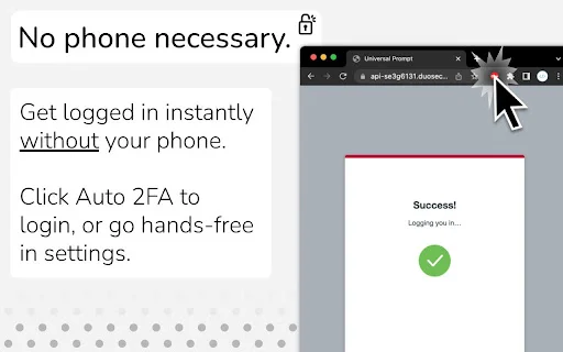 ดาวน์โหลด Auto 2FA ล่าสุด – จัดการ Duo Mobile บนเบราว์เซอร์ได้ฟรี - Screenshot 2