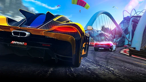 ดาวน์โหลด Asphalt 8 เกมแข่งรถสุดมันส์ – กราฟิกสวย เล่นฟรีบนมือถือ - Screenshot 6