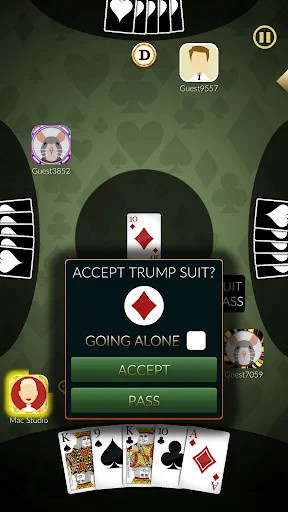 ดาวน์โหลด Euchre Ultimate ล่าสุด – เกมไพ่สุดคลาสสิกเล่นสนุกออนไลน์ฟรี - Screenshot 2