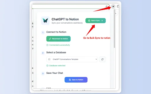 Save ChatGPT to Notion – บันทึกแชท ChatGPT ลง Notion ได้ง่ายในคลิกเดียว - Screenshot 2