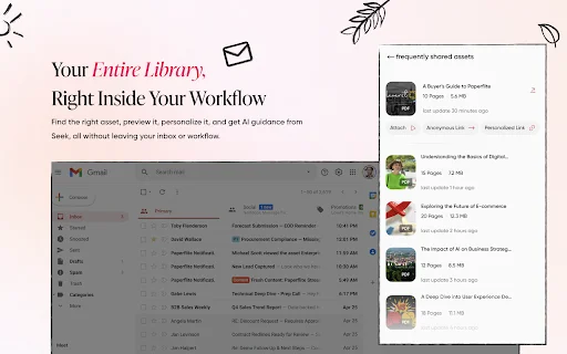 ดาวน์โหลด Paperflite Extension สำหรับ Chrome – ตัวช่วยปิดการขายอัจฉริยะ - Screenshot 3