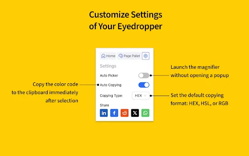 Color Picker – Eyedropper Tool ดาวน์โหลดส่วนขยายฟรีใช้งานง่าย - Screenshot 5