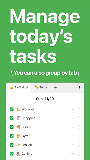 ดาวน์โหลด Daily Checklist – แอปจัดการงานและวางแผนกิจวัตรประจำวัน - Screenshot 1