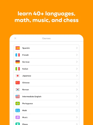 ดาวน์โหลด Duolingo ล่าสุด – เรียนภาษา คณิตศาสตร์ และหมากรุก ฟรี - Screenshot 17