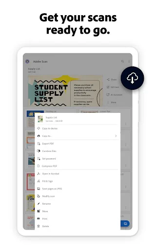 ดาวน์โหลด Adobe Scan AI PDF Scanner ล่าสุด – สแกนเอกสารและแปลงไฟล์เป็น PDF ฟรี - Screenshot 12