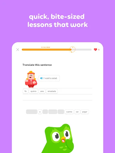 ดาวน์โหลด Duolingo ล่าสุด – เรียนภาษา คณิตศาสตร์ และหมากรุก ฟรี - Screenshot 19