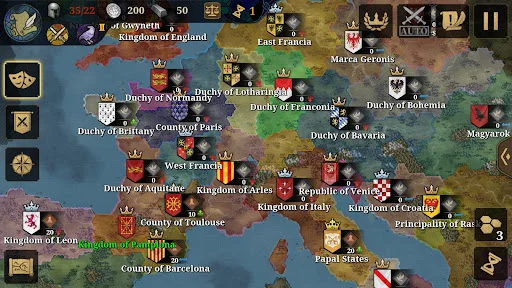 ดาวน์โหลด European War 7: Medieval ล่าสุด – เกมวางแผนกลยุทธ์ยุคกลาง - Screenshot 1