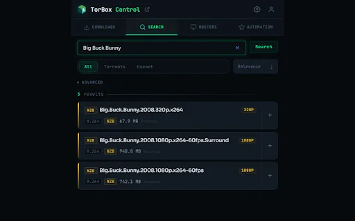 TorBox Control ดาวน์โหลดส่วนขยาย Chrome จัดการไฟล์ได้รวดเร็วและปลอดภัย - Screenshot 2