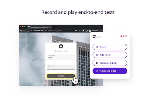 ดาวน์โหลด BugBug Automation Testing เวอร์ชันล่าสุด – ทดสอบเว็บแบบไม่ต้องเขียนโค้ดฟรี - Screenshot 2