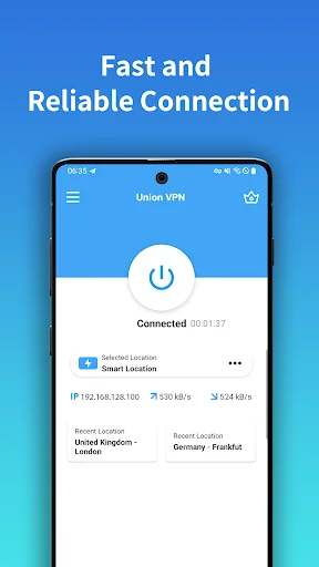 ดาวน์โหลด Union VPN – Secure VPN Proxy ล่าสุด เชื่อมต่อปลอดภัย ฟรี - Screenshot 2