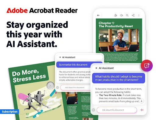 ดาวน์โหลด Adobe Acrobat Reader ล่าสุด – จัดการไฟล์ PDF ครบวงจรฟรี - Screenshot 1