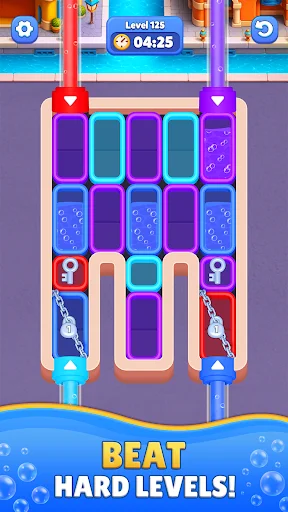 ดาวน์โหลด Flow Out – Watery Factory ล่าสุด – เกมพัซเซิลคัดแยกสี ฟรี - Screenshot 20