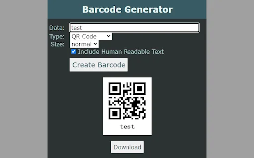 ดาวน์โหลด Barcode Generator ฟรี – สร้างบาร์โค้ดและ QR Code บนเบราว์เซอร์ - Screenshot 2