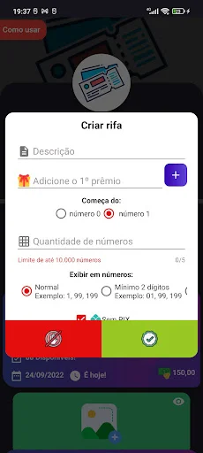 ดาวน์โหลด Sorteador: สุ่มตัวเลขและจับรางวัลฟรี – ใช้งานง่ายที่สุด - Screenshot 2