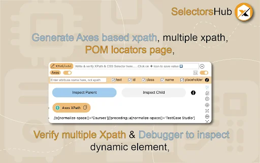ดาวน์โหลด SelectorsHub ล่าสุด – ตัวช่วยสร้าง XPath และ Playwright Locators - Screenshot 5