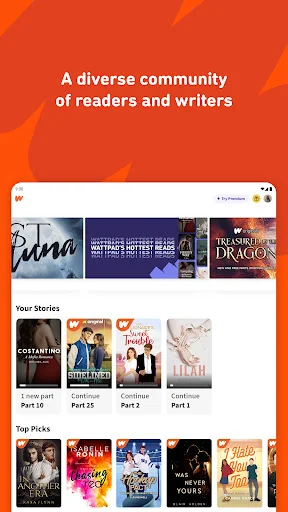 ดาวน์โหลด Wattpad – อ่านและเขียนนิยายออนไลน์ฟรีบนมือถือล่าสุด - Screenshot 8
