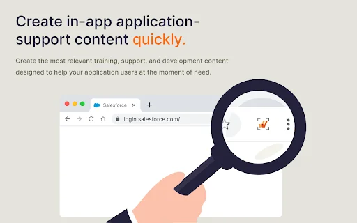 ดาวน์โหลด Whatfix Studio ล่าสุด – เครื่องมือสร้างคู่มือการใช้งานและ Digital Adoption สำหรับธุรกิจ - Screenshot 1