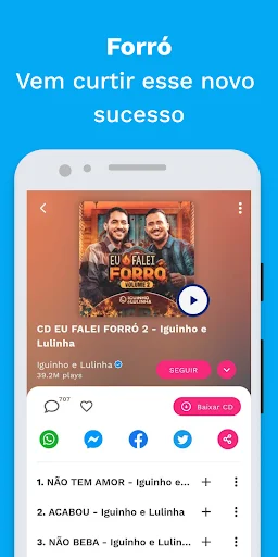 ดาวน์โหลด Sua Música ล่าสุด – ฟังและโหลดเพลงบราซิลฟรี - Screenshot 4
