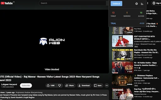 AlionWeb – ปกป้องครอบครัวและลูกหลานของคุณจากเว็บไซต์อันตราย - Screenshot 5
