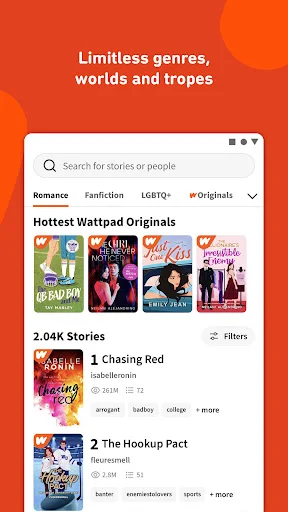 ดาวน์โหลด Wattpad – อ่านและเขียนนิยายออนไลน์ฟรีบนมือถือล่าสุด - Screenshot 3