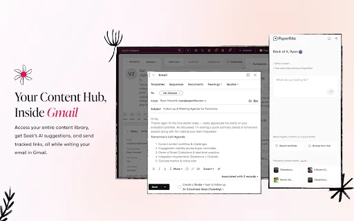 ดาวน์โหลด Paperflite Extension สำหรับ Chrome – ตัวช่วยปิดการขายอัจฉริยะ - Screenshot 1