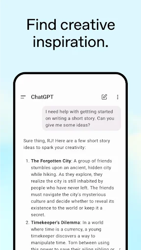 ดาวน์โหลด ChatGPT ล่าสุด – ผู้ช่วย AI อัจฉริยะ ใช้งานฟรีบนมือถือ - Screenshot 3