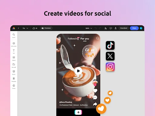 ดาวน์โหลด Adobe Express ล่าสุด – แอปแต่งรูปและวิดีโอ AI มือโปร - Screenshot 12