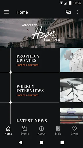 ดาวน์โหลดแอป Hope for our Times ล่าสุด – ฟังคำสอนพระคัมภีร์ฟรี - Screenshot 1