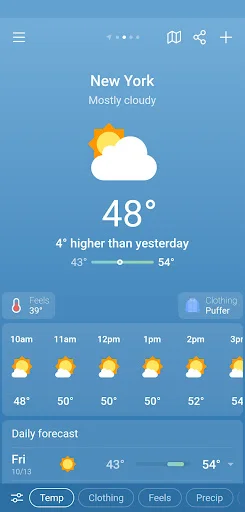 ดาวน์โหลด Weather & Clima ล่าสุด – พยากรณ์อากาศแม่นยำ ใช้งานง่ายฟรี - Screenshot 4