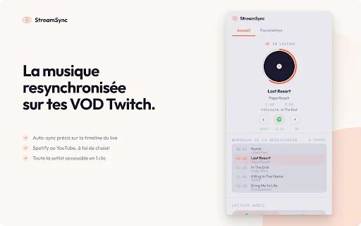 ดาวน์โหลด StreamSync ล่าสุด – ซิงค์เพลง Spotify กับ Twitch VOD ฟรี - Screenshot 1