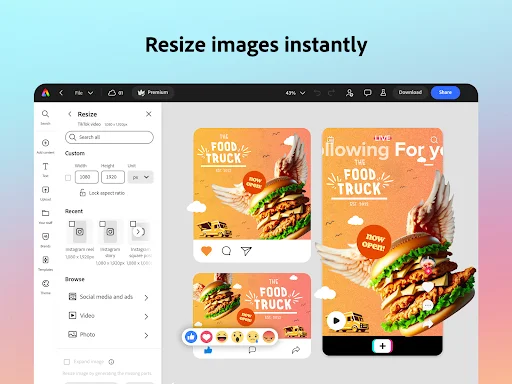 ดาวน์โหลด Adobe Express ล่าสุด – แอปแต่งรูปและวิดีโอ AI มือโปร - Screenshot 24