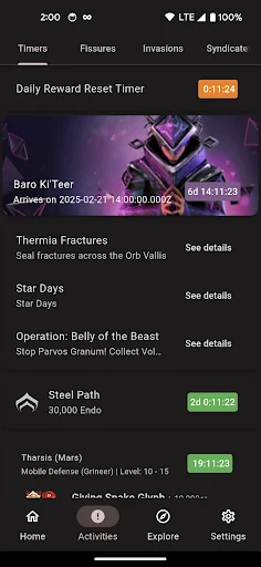 ดาวน์โหลด Cephalon Navis สำหรับ Warframe – ติดตามข้อมูลอัปเดตล่าสุดฟรี - Screenshot 2