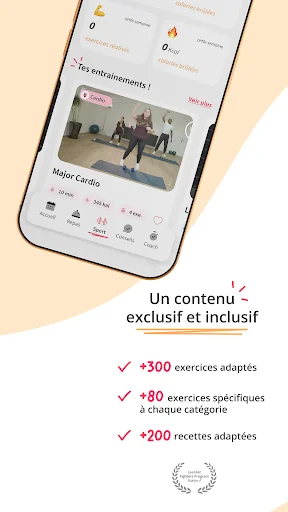 ดาวน์โหลด Kunto: Nutrition Sport Adapté ล่าสุด – ฟิตเนสและโภชนาการฟรี - Screenshot 9