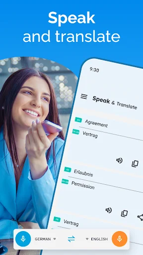 ดาวน์โหลด Speak and Translate Languages ล่าสุด – แอปแปลภาษาฟรี - Screenshot 1