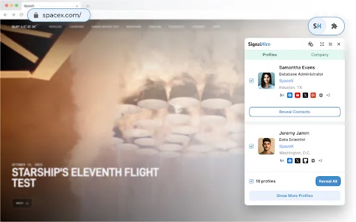 ดาวน์โหลด SignalHire ล่าสุด – ค้นหาเบอร์โทรและอีเมลแบบเรียลไทม์ฟรี - Screenshot 3