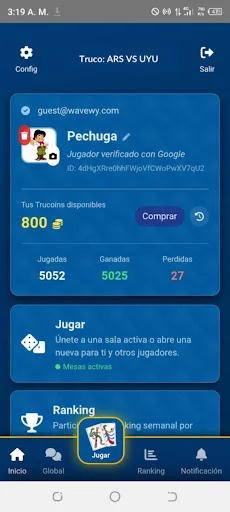 ดาวน์โหลด Truco Argentino y Uruguayo ล่าสุด – เกมไพ่สนุกพร้อมแชทเสียง - Screenshot 9