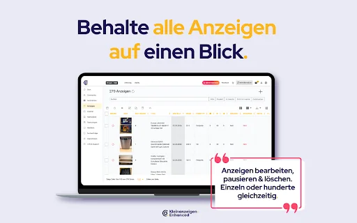 Kleinanzeigen-Enhanced: เครื่องมือช่วยลงประกาศและจัดการขายที่ดีที่สุด - Screenshot 4