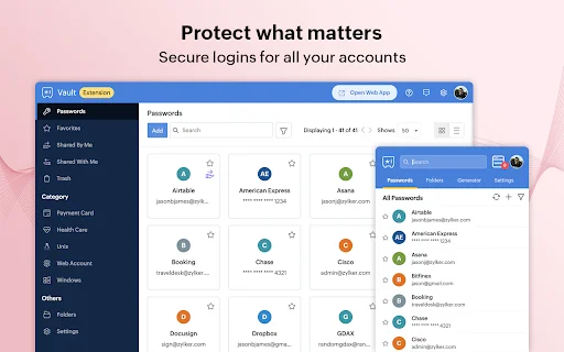 ดาวน์โหลด Zoho Vault – จัดการรหัสผ่านฟรี ปลอดภัย ใช้งานง่ายที่สุด - Screenshot 1
