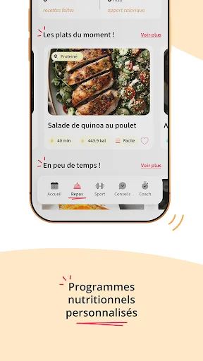 ดาวน์โหลด Kunto: Nutrition Sport Adapté ล่าสุด – ฟิตเนสและโภชนาการฟรี - Screenshot 4